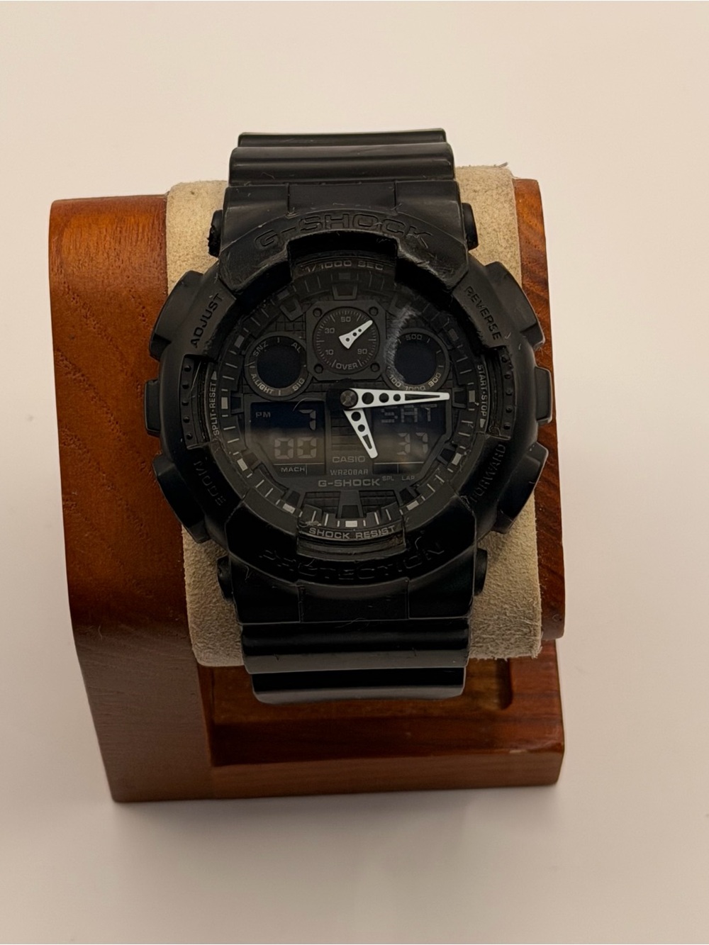 Casio G-Shock GA100-1A1, Black, Analog & Digital, new Battery